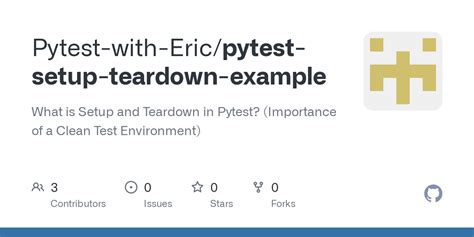 tear down test|pytest teardown meaning.